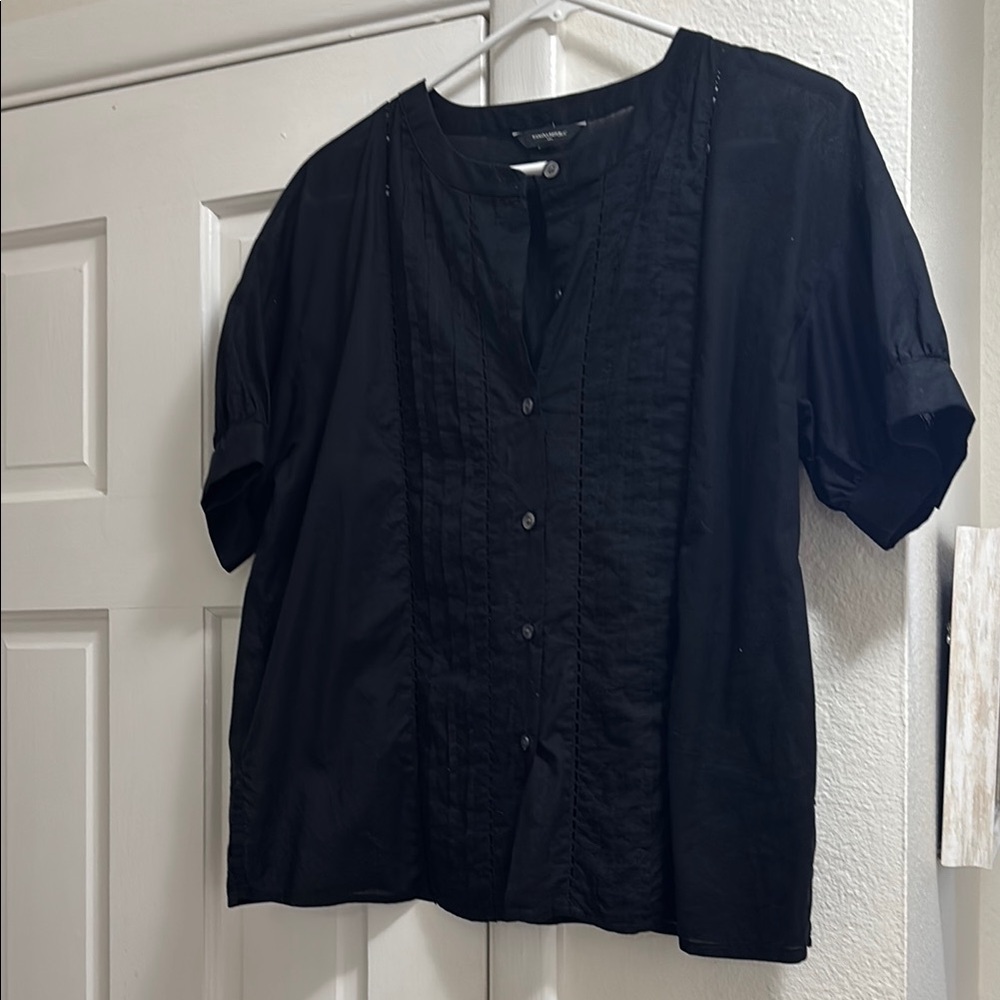 Banana Republic Factory Black Blouse
